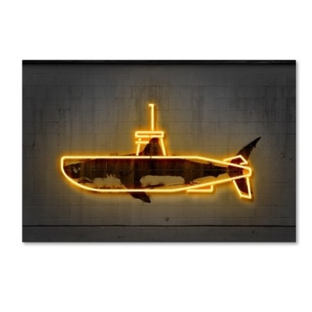 TRADEMARK FINE ART Octavian Mielu 'Yellow Submarine' Canvas Art, 30x47 ALI17229-C3047GG